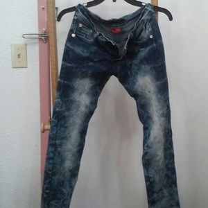 CTTD Acid washed patch jeans 28" x 26" Nds repair